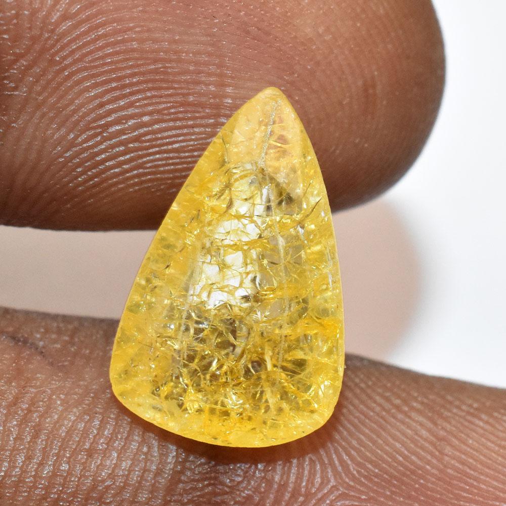 Natural Yellow Sapphire Loose Gemstone 6.55 ct From Sri Lanka September Birthday Birthstone