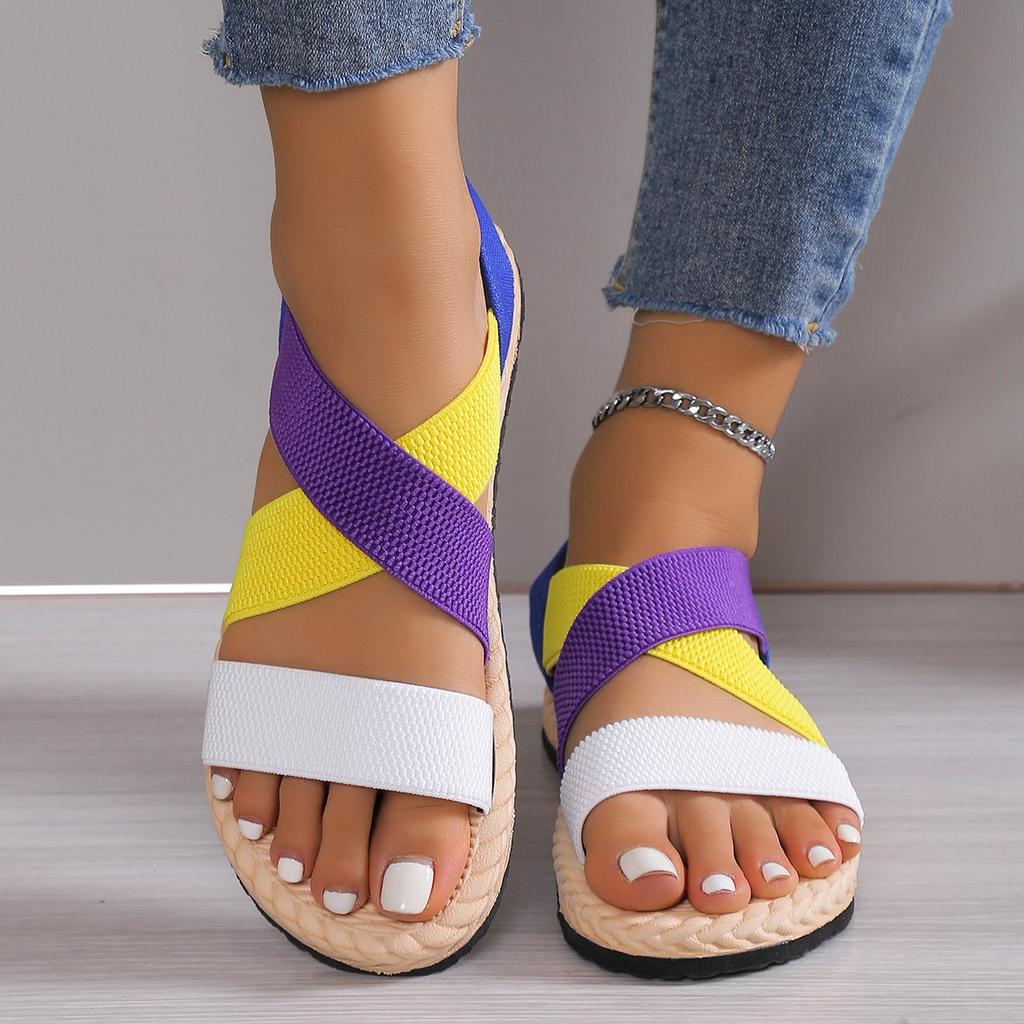 Модные новые минималистичные босоножки на танкетке с открытой пяткой, летние легкие шлепанцы, однотонные женские туфли с толстой подошвой, женские сандалии