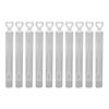10PCS Small Bubble Wands Heart Shaped Transparent Bubble Wand Party Favors for Wedding Summer