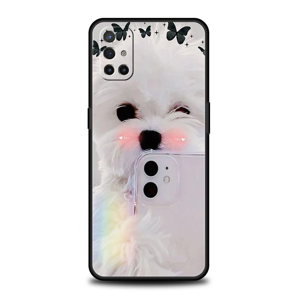 Phone Case For Oneplus 13R 13 12 10T 11 R10 Nord N100 N200 N10 9 9R CE 2 3 Z Pro Lite 5G Soft TPU Cover Cute Little Dog Fundas