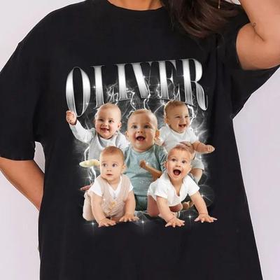 Custom Kids Bootleg Rap Tee, Custom Photo Shirt