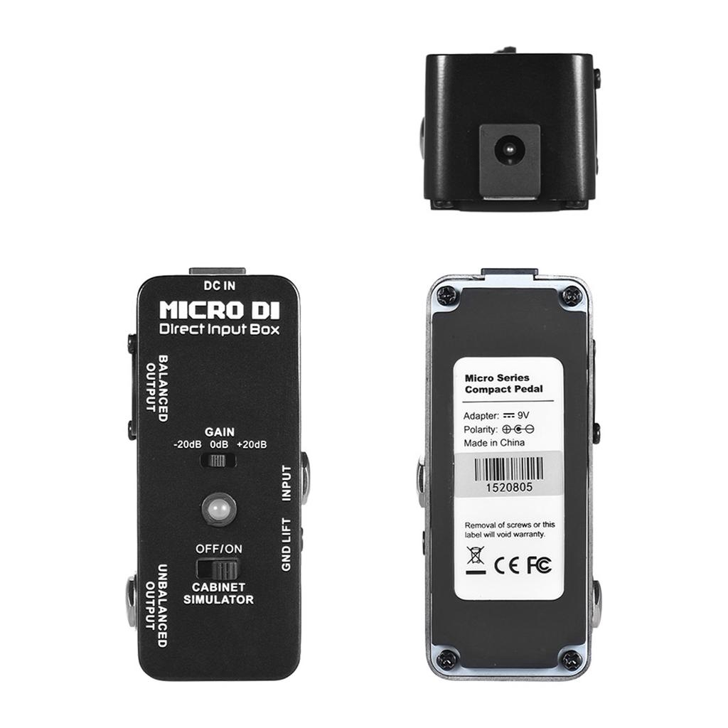 MOOER MICRO DI Симулятор кабинета DI-бокс Бокс прямого входа Педаль Цельнометаллический корпус