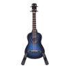 8cm Wooden Guitar Model Miniature Musical Instruments Ornaments Desktop Decoration for Home Study Room Office