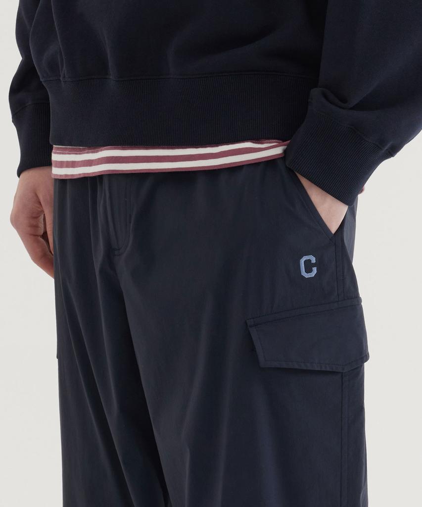 COVERNAT Tech Nylon Semi-Wide Cargo Jogger Pants Dark Navy