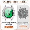 Чехол для Samsung Galaxy Watch 7 6 5 4 40мм 44мм Защитный чехол Пластиковый жесткий Бампер Инкрустированный бриллиантами ряд Сияющая крышка без стекла