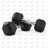 CAOX Hex Rubber-Coated Cast Iron Dumbbell