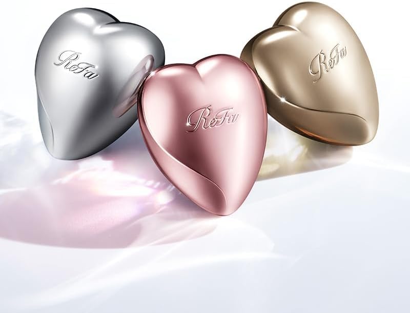 ReFa HEART BRUSH mini Серебристая Портативная Распутывающая Щетка для Волос Блеск Компактная Форма Сердца