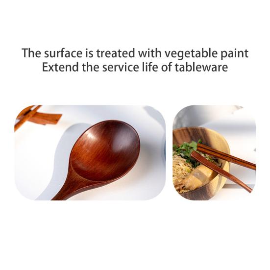 Набор деревянных ложек для воды Yousheng, мерные ложки для риса, большой половник для воды, суп, полированная кухонная утварь для смешивания, питья, лапши