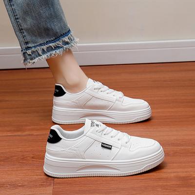 Женские повседневные кроссовки на толстой платформе со шнуровкой, удобные кроссовки для ходьбы, дышащие нескользящие теннисные кроссовки для женщин, спортивная обувь для тренировок на открытом воздухе