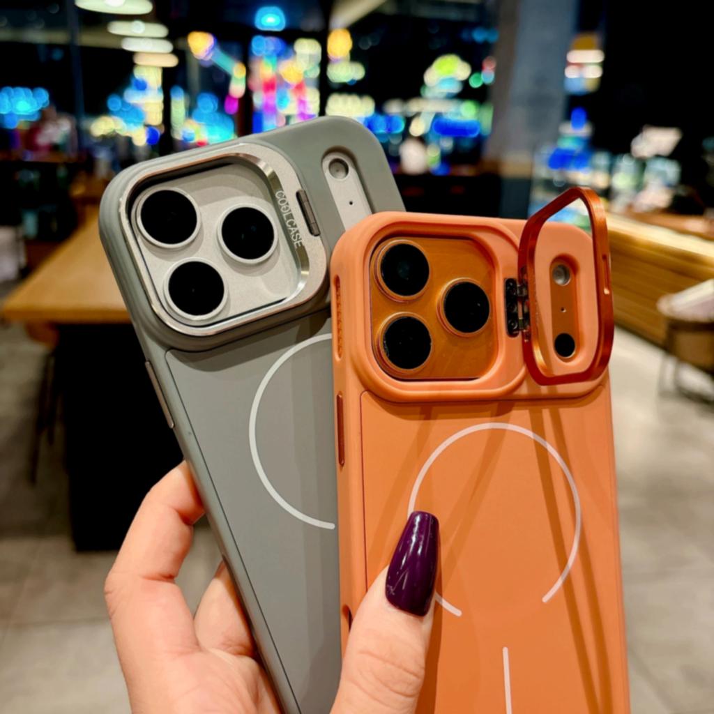 Новый силиконовый ударопрочный чехол с теплоотводом для iPhone 17 Air 16 15 14 13 12 11 17 Pro Max с магнитным держателем Magsafe для объектива
