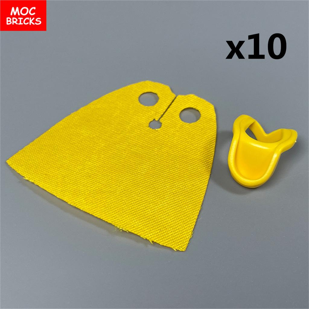Нетоксичные 10 наборов Moc Bricks Накидка Капюшон Откинутый Вниз Шлем 15428 30381 Для Фигурок 4 см Строительные Блоки Игрушки Детские Куклы Подарки