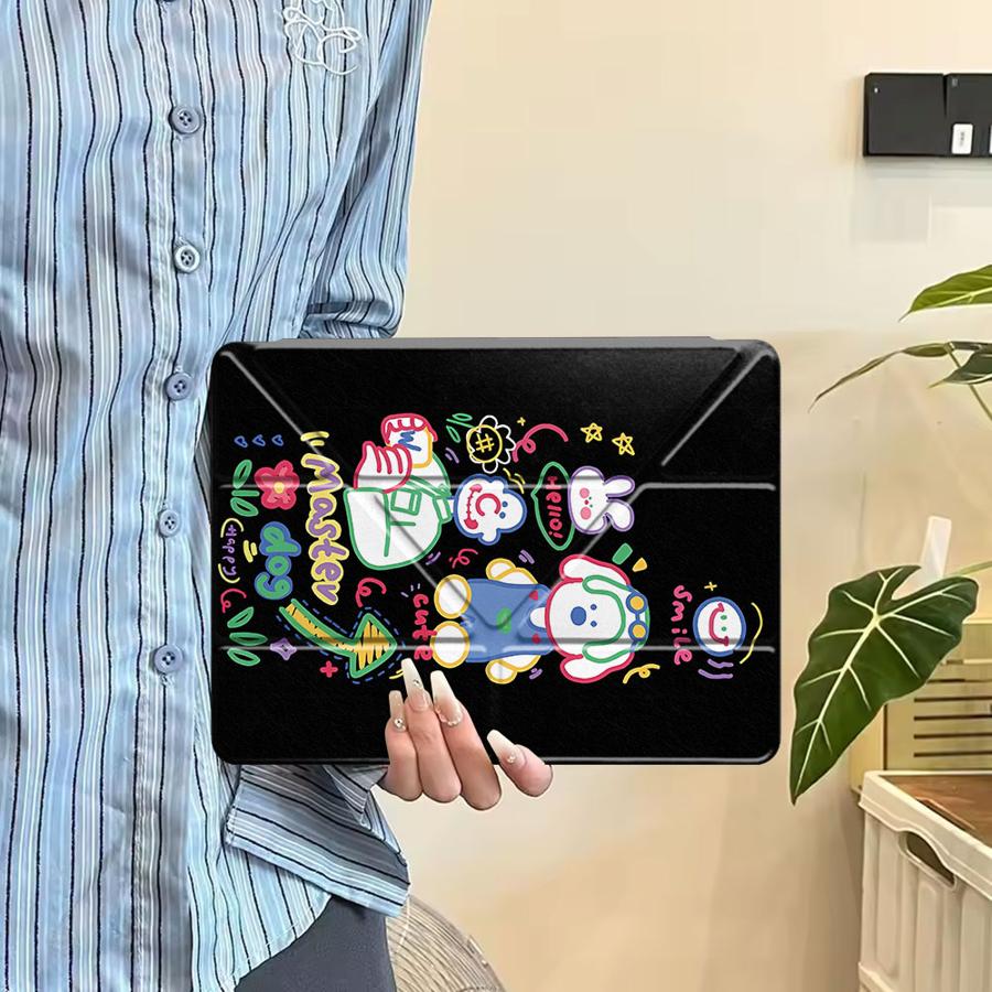 Чехол для планшета для iPad Mini 6 7 Pro 11-го 10-го 9-го 8-го 7-го 12,9 дюйма Pro 2025 Air 4 5 M3 M2 1 2 M4 11 дюймов Держатель Чехол Милая Собака