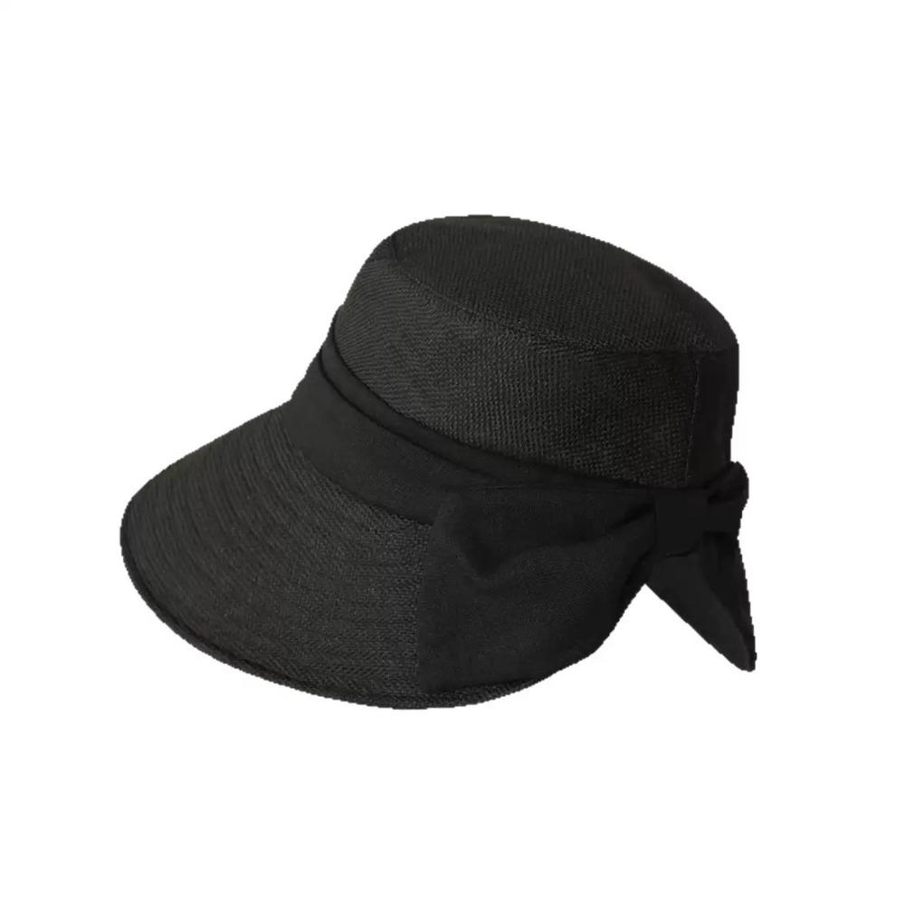 Solid Color Bow Fisherman Hat Bowknot Bucket Hat Fashion Summer Sun Hat Travel