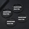 European American Hot Selling Stainless Steel Chain Link Bracelet Four-piece Set Simple Black Zinc Plated Light Luxury High-end