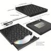 7 in 1 USB Type C External DVD Burner CD Player Disk Drive Reader Writer Optical Drive for Laptop Desktop Computer Windows Linux
