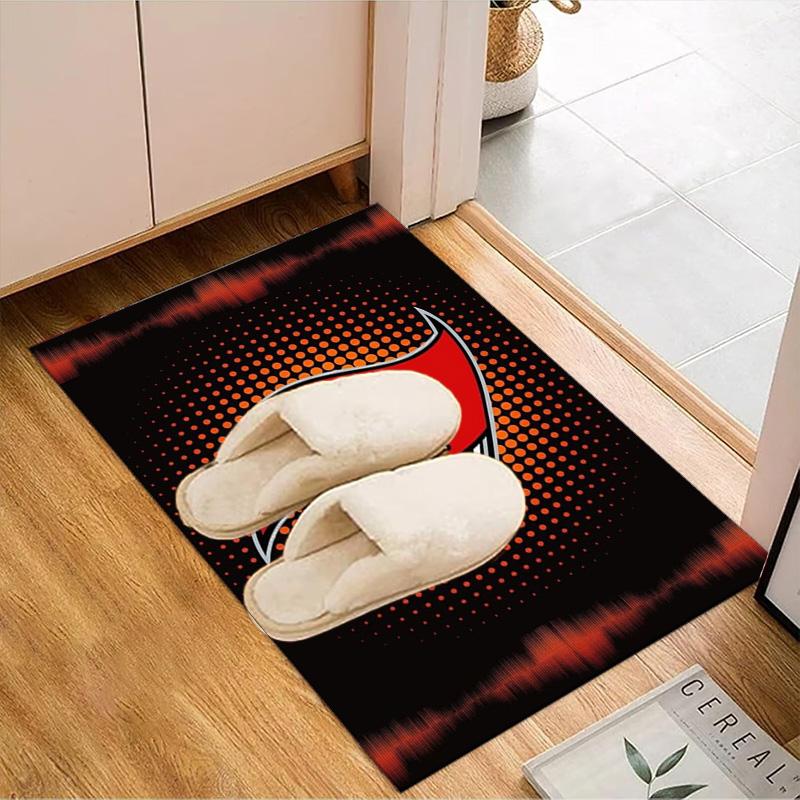 Tampa Bay Buccaneers Logo Rug Game Carpet, Floor Mat for Bedroom Living Room Entryway Rug, Home Decor Idea Gift for Christmas birthday