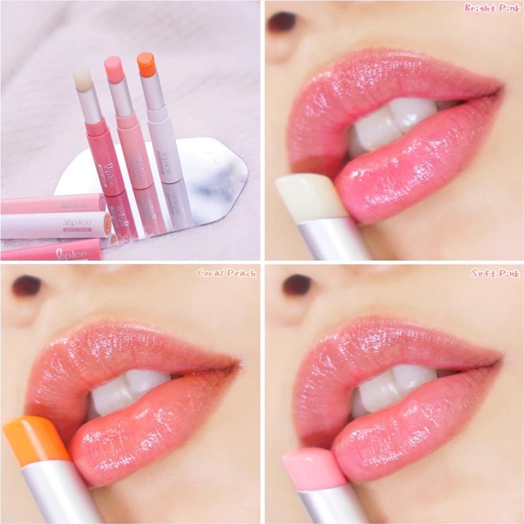 MENTHOLATUM Lip Ice Magic Color Coral Peach, смена цвета и увлажнение на 10 часов, 2 г