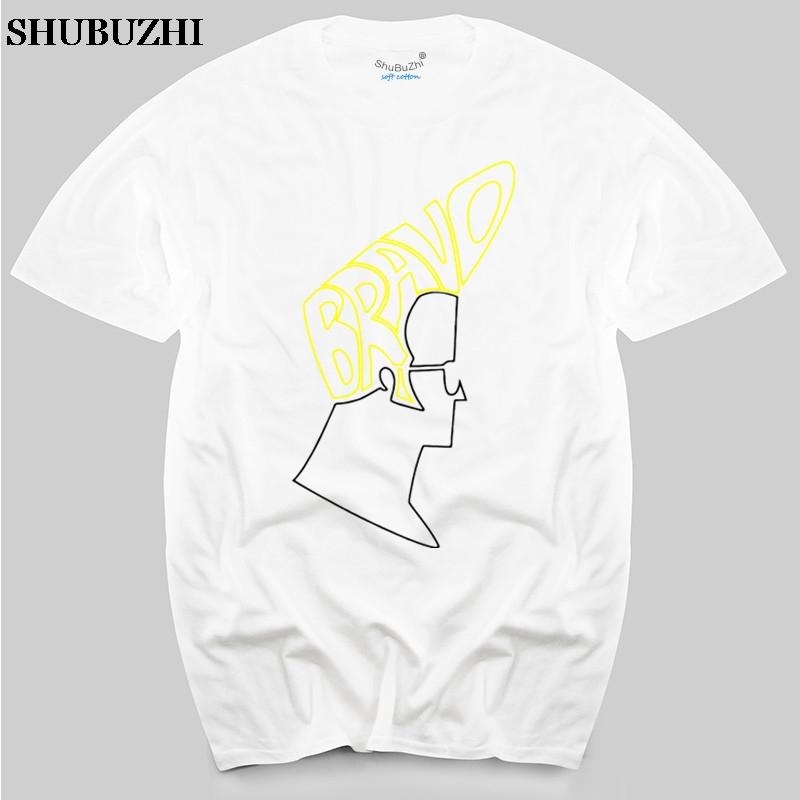 Cartoon Network Johnny Bravo TV Show Bravo Hair Tee Shirt Adult S-3XL new brand teeshirt shubuzhi summer