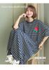 2022 Summer Cartoon Watermelon Women's Plus Size Mid-Length Dress