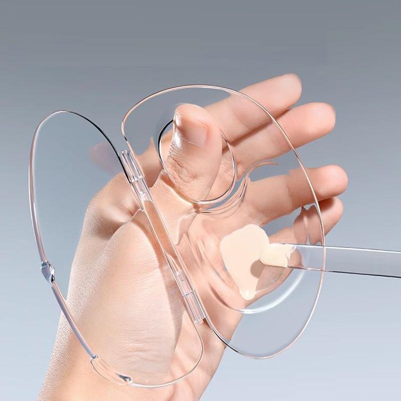 Складная палитра для жидкой основы, набор инструментов для акрилового макияжа, набор палочек для смешивания крема, набор для хранения тестовых палеток, косметические аксессуары для красоты