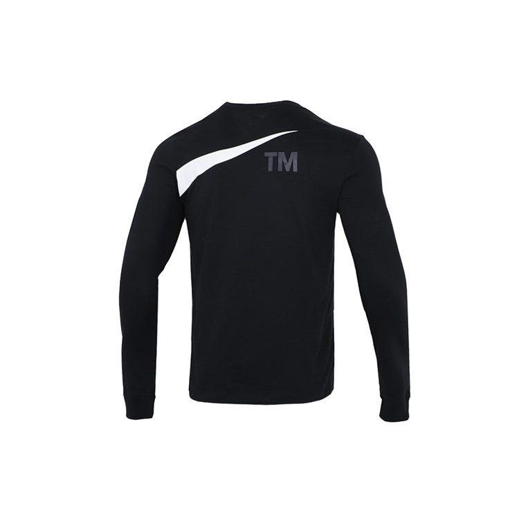 Nike Футболки мужские черные с круглым вырезом умеренного прямого кроя DD3396-010