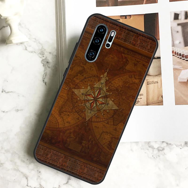 Чехол-компас для Huawei Nova 5T 9 10 SE 7i 8i 11i 12i Y60 Y61 Y70 Y72 Y73 Y90 Y91 P20 P40 P30 Lite