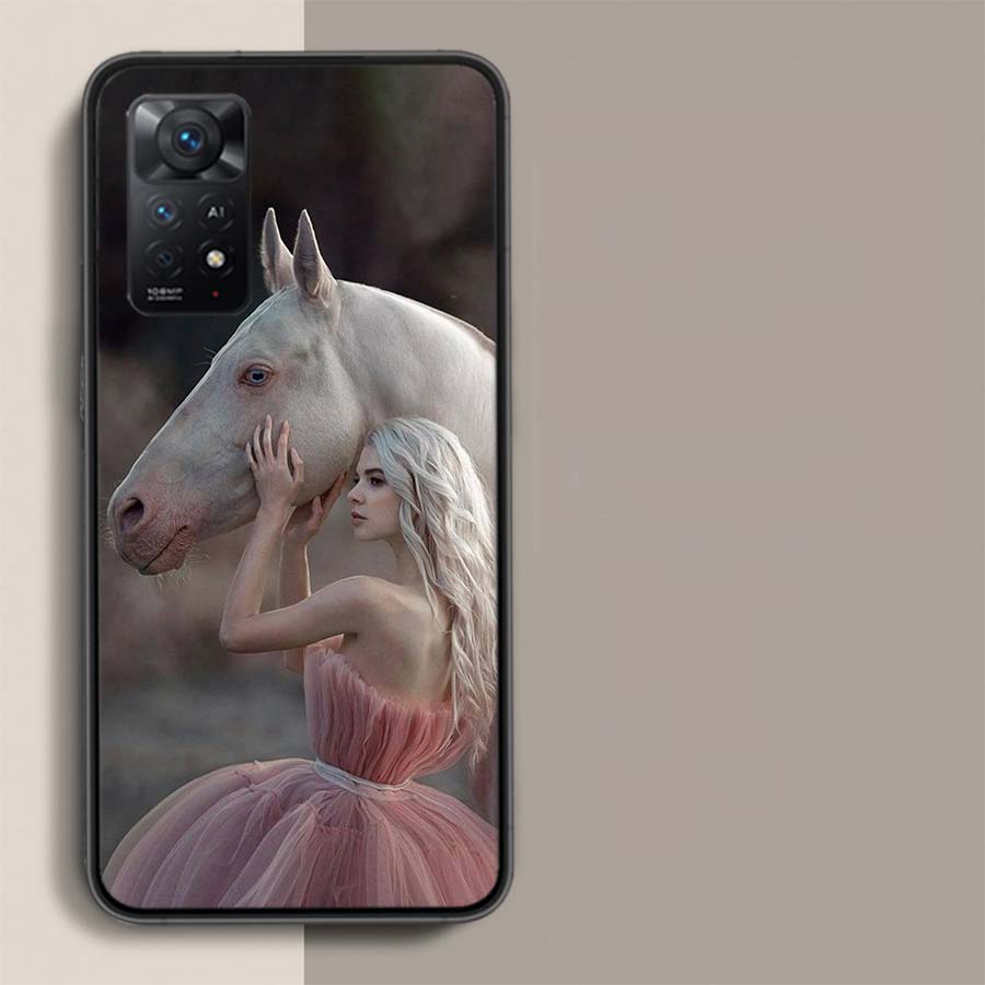 Чехол для телефона с изображением бегущей лошади для Xiaomi Redmi Note 12 Pro Plus 5G 12S 11 11E 11T Pro 10 9 8 7 11S 10S 4G 9T 8T 9S Capa Coque