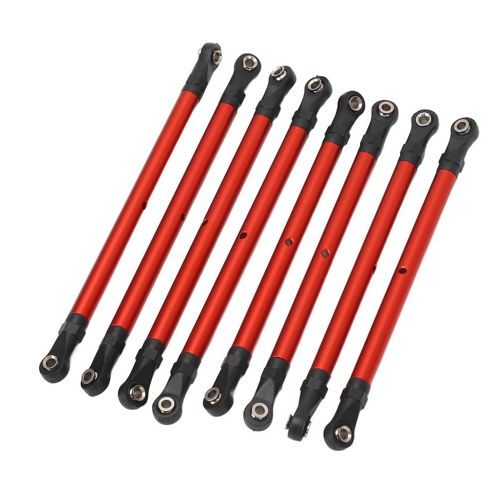 8Pcs Aluminum Alloy RC Linkage Rods for Axial SCX10 1/10 RC Crawler For RC Crawler