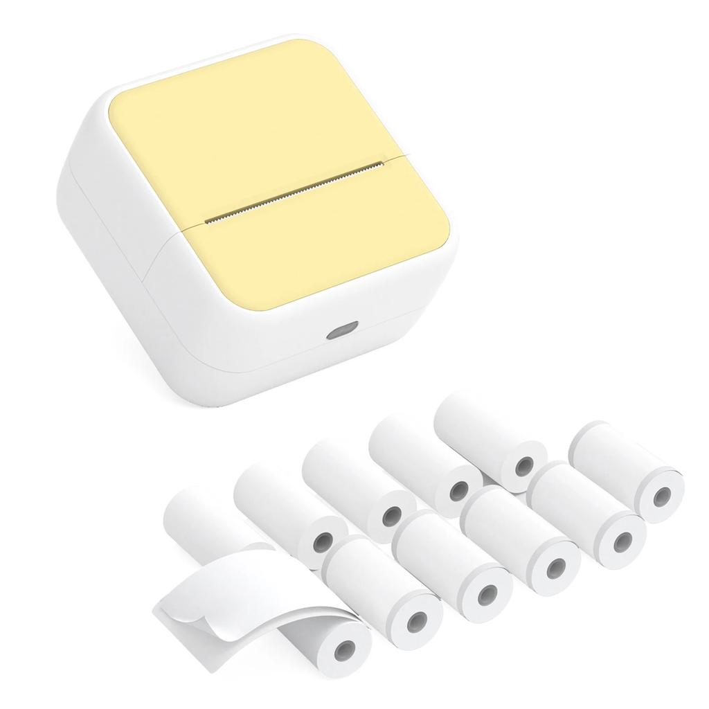 57мм Термопринтер для этикеток 2-дюймовый Карманный принтер BT Беспроводное подключение Совместим с для Android для IOS Поддержка приложений Чековый Labe