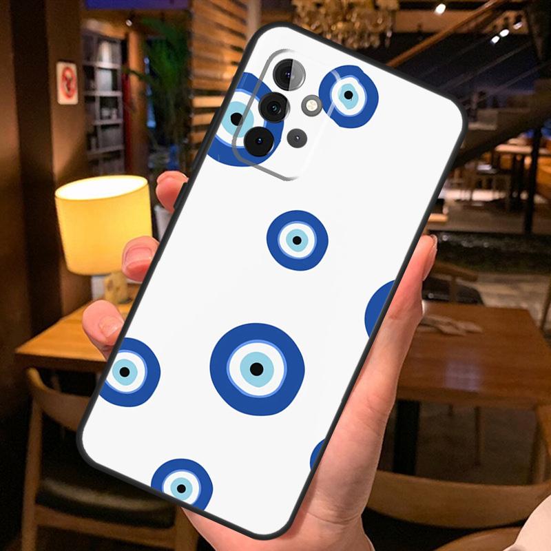 Чехол с мультяшным рисунком и большими глазами для Samsung Galaxy A36 A56 A26 A16 A06 A53 A33 A13 A12 A32 A52 A55 A35 A15 A54 A34 A14