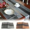 PVC Table Runner Bamboo Pattern Kitchen Tableware Non-Slip Washable 30x180cm