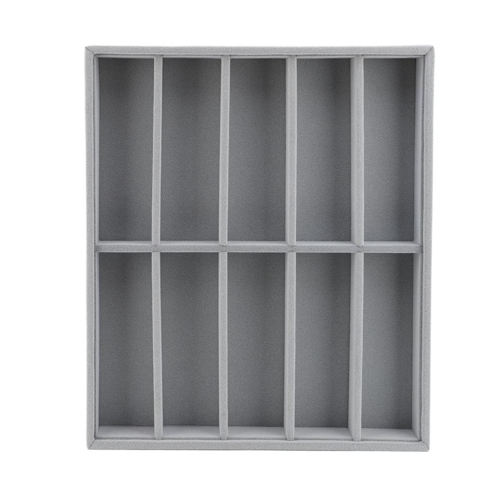 Compartment Design Sunglasses Storage Velvet Material Glasses Display Box Shop Exhibition