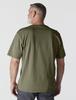 Мужская футболка Carhartt, свободный крой, плотный хлопок, с карманом, цвет пыльный средний, оливковый,