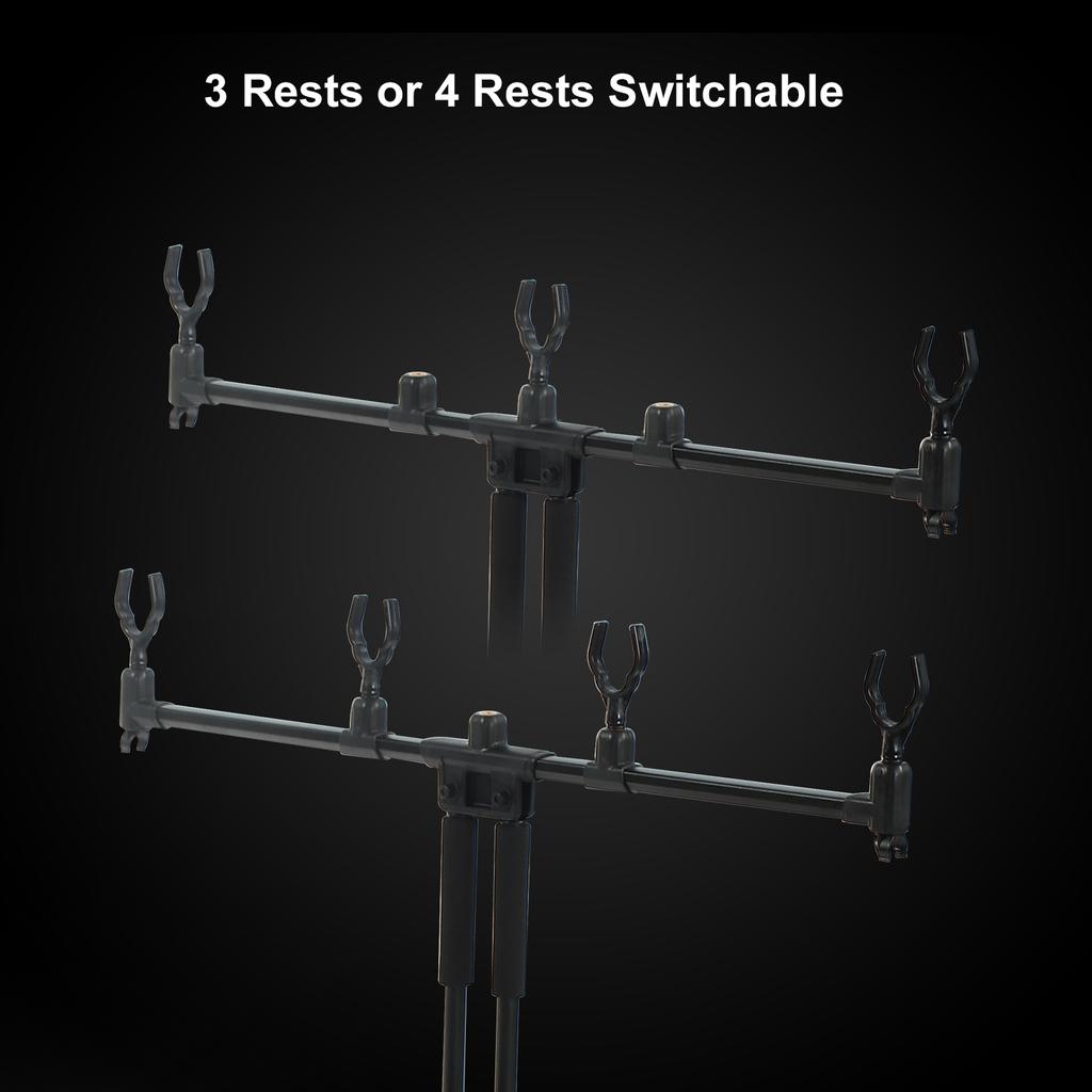 Набор рыболовных снастей Регулируемая подставка для удочки с сигнализатором поклевки и поворотником для рыболовной наживки