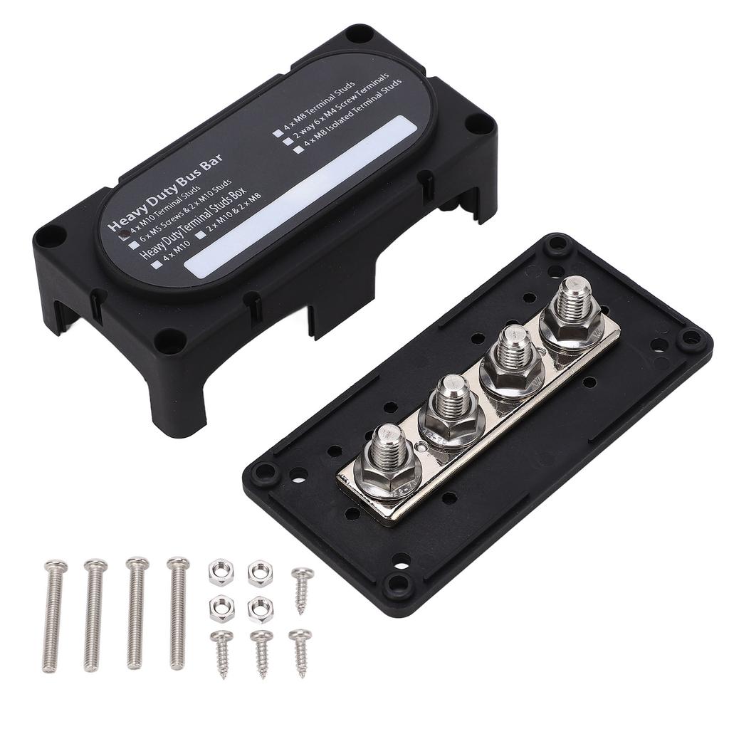 Сверхмощная распределительная коробка шин DC48V 300A огнестойкая, устойчивая к ржавчине для автомобилей 12-48В, грузовиков, автодомов, судов, Boa