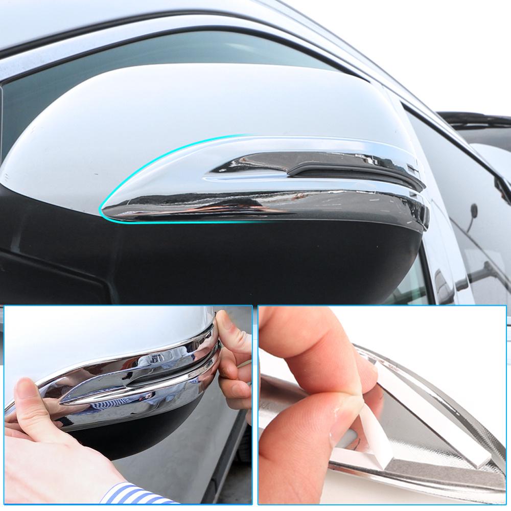 Pair Chrome Rearview Side Mirror Stripe Cover Trim For Honda CR-V CRV 2017-2022