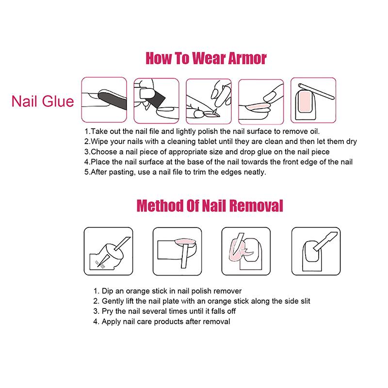 24 шт. Французские вишневые блестящие накладные ногти с желеобразным клеем, съемные, полное покрытие, накладные искусственные ногти