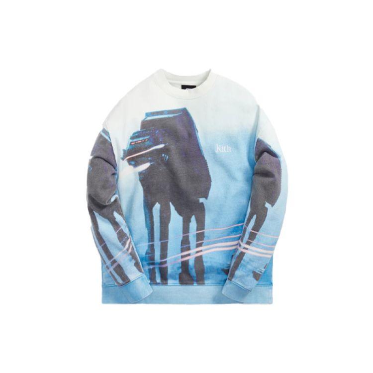 Kith Для Star Wars Hoth Crewneck Summit Мужские топы Синий KHM030212-408
