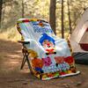 Personalized Custom Name Blanket - plim plim Print Design,Blanket for Sofa,Bed,Travel,Camping - Soft and Warm, Great Gift