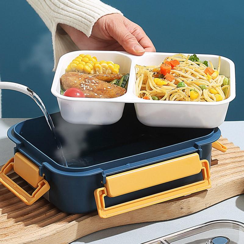 Microwave-Safe Bento Box With Leakproof Compartments PP Lunch Container Office Workers Students 2/3-Compartment Design