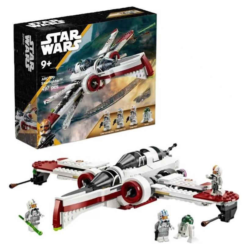 Совместимо с LEGO Star Wars серия 75402 ARC-170 Starfighter конструктор