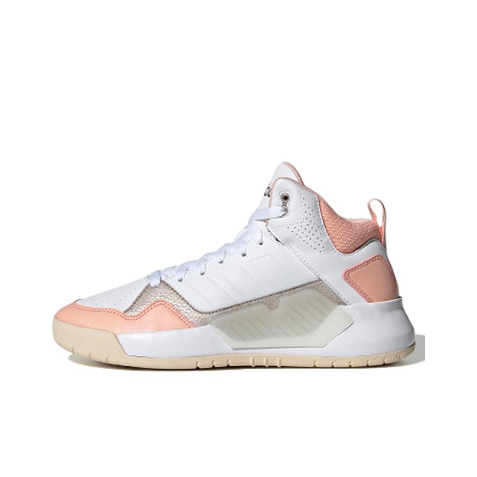 adidas Кеды Neo Play9tis 2 с нескользящей подошвой средней высоты Женские кеды для скейтбординга Белый Коричневый Оранжевый EG4352