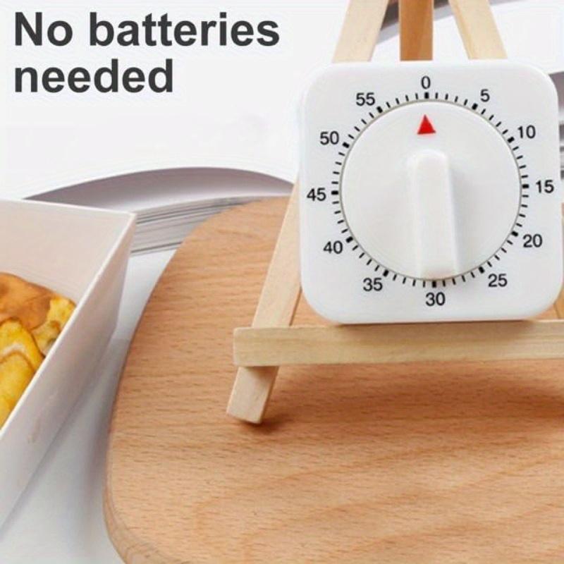 Механический кухонный таймер на 60 минут с заводным таймером, визуальные кулинарные часы с громким будильником, не требующие батареек, идеально подходят для приготовления пищи, выпечки и кухни