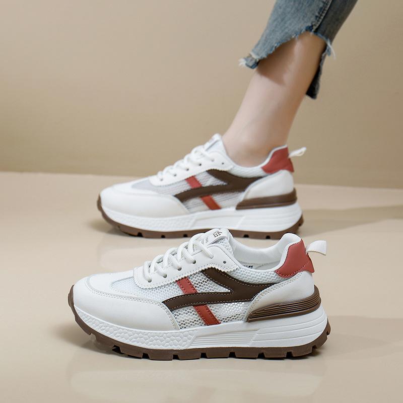 Обувь для папы, женская летняя новая обувь Ins Style Student Shoes, толстая подошва, увеличенный размер, кроссовки для отдыха