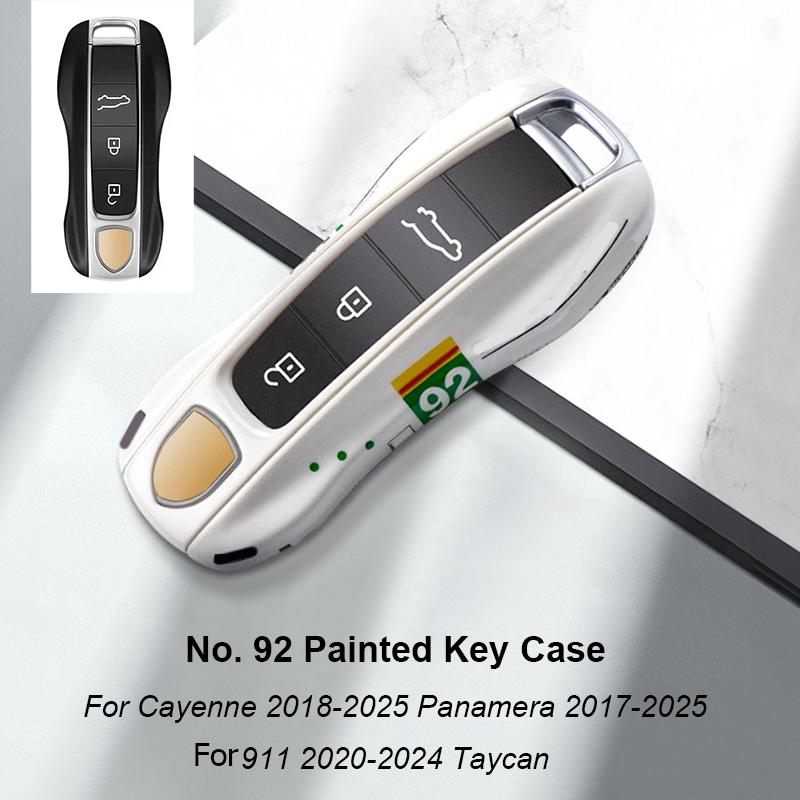 Для Porsche Panamera Cayenne Macan 718 Cayman Boxster 911 Taycan Автомобиль 92 Персонализированный Чехол для Ключей Защитный Чехол Крышка для Брелока Дистанционного Управления