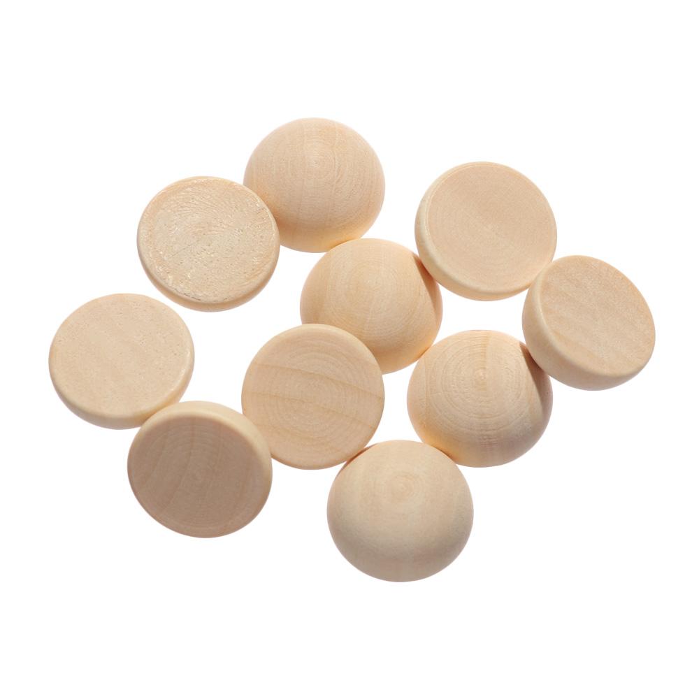 Graffiti Unfinished Accessories Jewelry Making Split Round Balls Half Wooden Beads Half-faced Wood