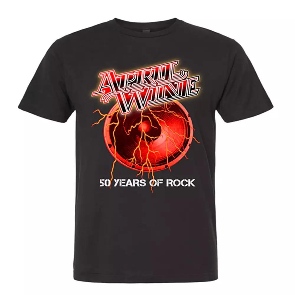 Футболка April Wine 50 лет рока Полный размер S-5XL Унисекс