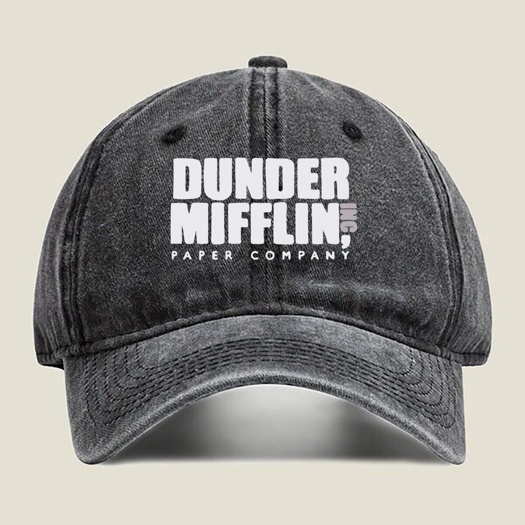Dunder Mifflin Inc. Логотип Модная стираная бейсболка Кепка для активного отдыха на улице