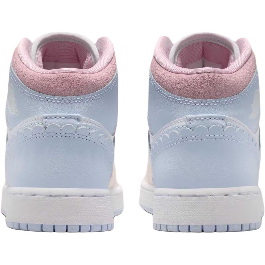 Air Jordan 1 Mid SE GS Half Blue Pale Ivory IB7057-403