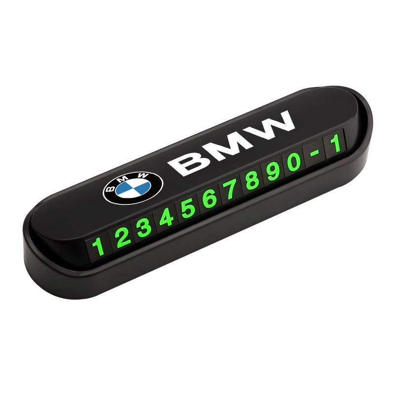 Car Temporary Parking Card Phone Number Card Plate Accessories For BMW X1 X2 X3 X5 X4 X6 X7 G30 G20 G32 G11 G12 F40 F30 F20 F10 QX8